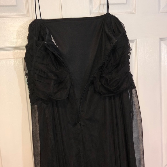 Eliza J black chiffon cocktail dress - Picture 6 of 10